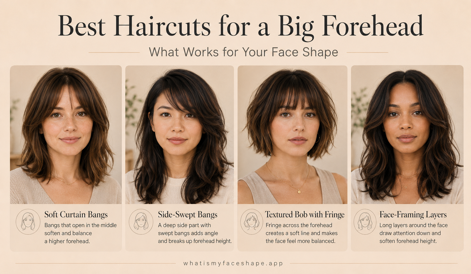 Best Haircuts for a Big Forehead: What Works for Your Face